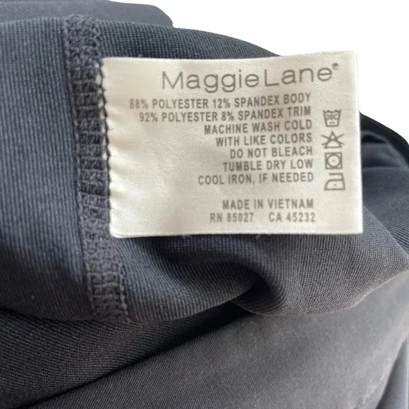 Maggie Lane Activewear Golf Skirt Skort • Black with white trim • Size 12 - Picture 5 of 5